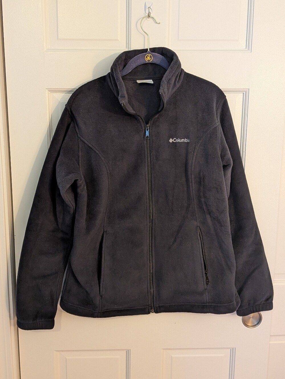 Columbia Women's Black Fleece Full Zip Jacket, size Large